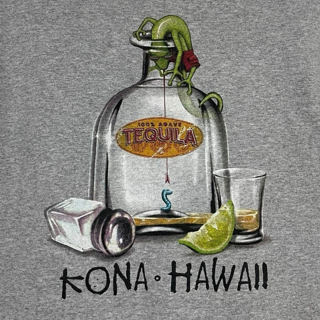 Other Kona Hawaii Grey Tequila Lizard Graphic Short Sleeve Tee Size S / US 4 / IT 40 - 2 Thumbnail