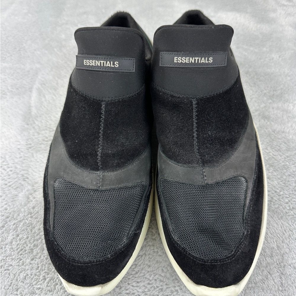 Fear of God Fear Of God Essentials Laceless Backless Black Sneakers Men Size US 11 / EU 44 - 9 Thumbnail