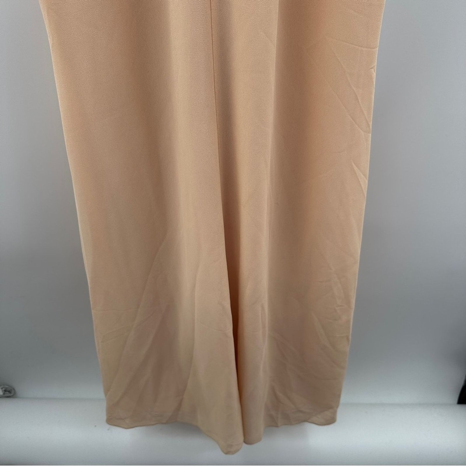 Other Bariano Corinne Peach Nude V-Neck Drape Maxi Dress Sz 8 Size M / US 6-8 / IT 42-44 - 3 Thumbnail