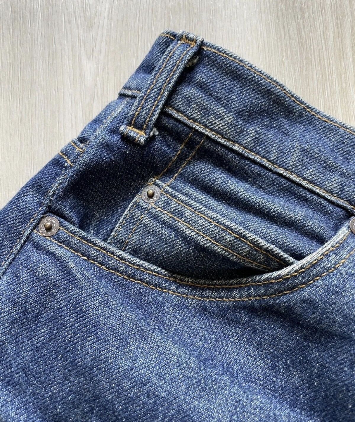 Levi's Vintage 80s 540 Levis Leather Tab Jeans Sz 36x34 Made In USA Size US 35 - 11 Thumbnail