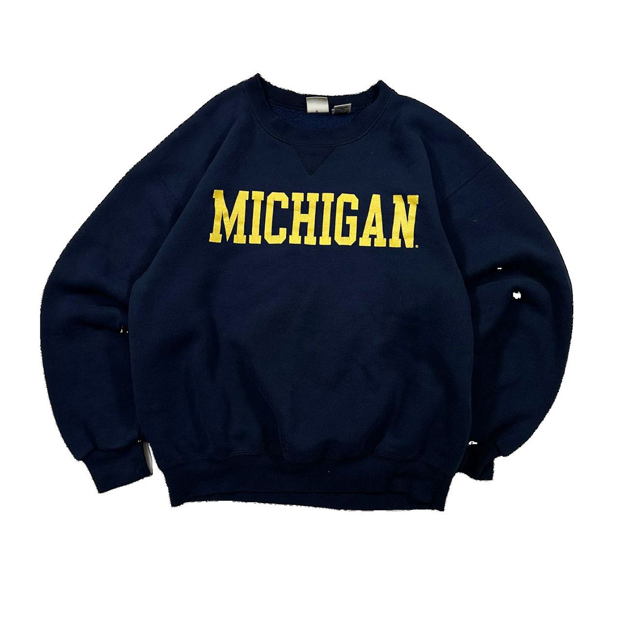 Vintage 90’s MICHIGAN Sweatshirt BigLogo Spellout MICHIGAN The University Of Michigan Pullover Jumper newest Sweater American College Jerzees Tag