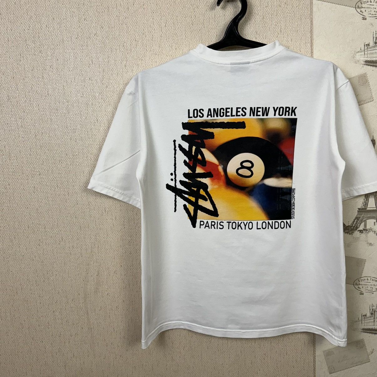 Stussy Stussy T shirt Billards Men L White Streetwear Y2K Rap Size US L / EU 52-54 / 3 - 4 Thumbnail