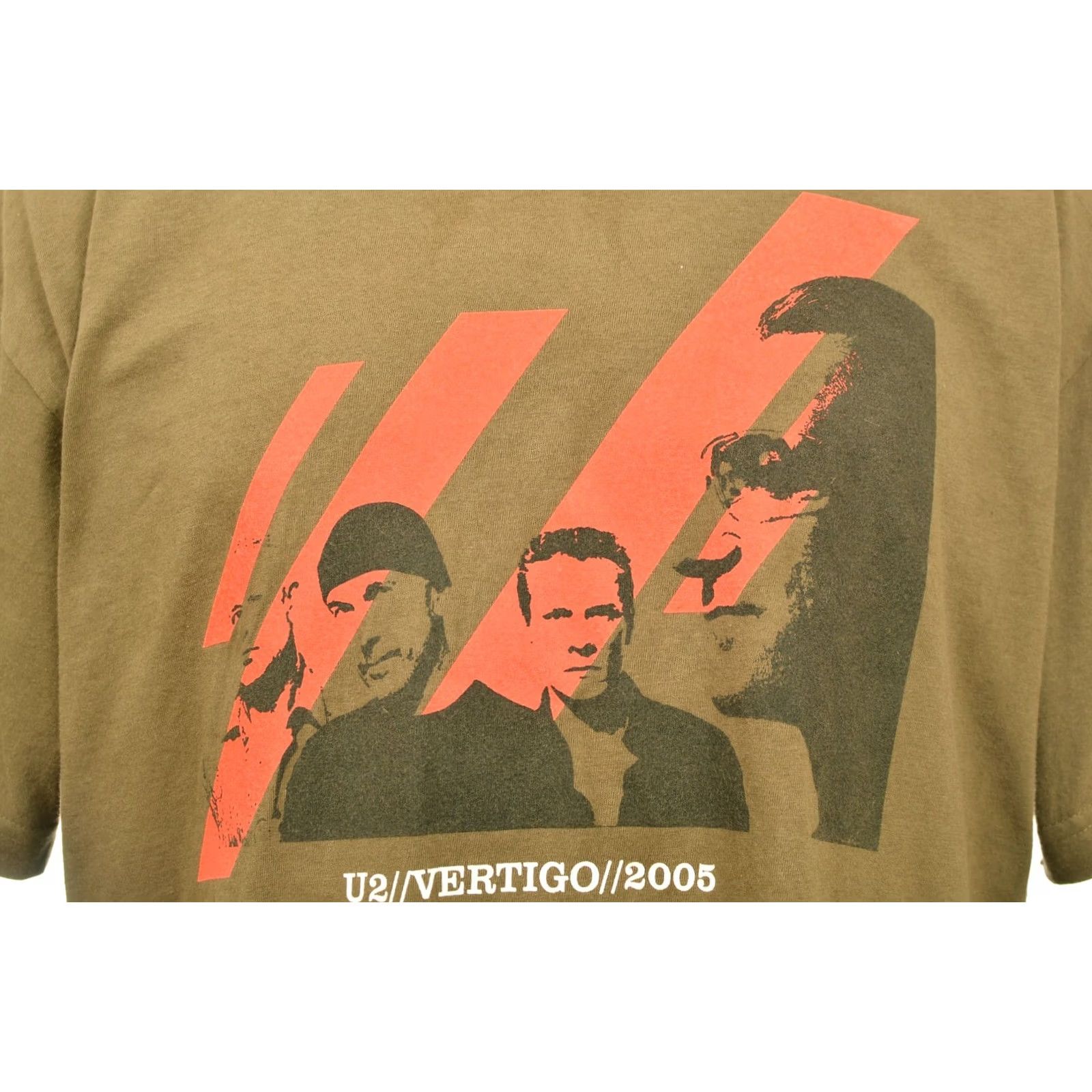 Vintage VINTAGE U2 Vertigo 2005 Tour T-Shirt Shirt L Green Mens Size US L / EU 52-54 / 3 - 2 Thumbnail