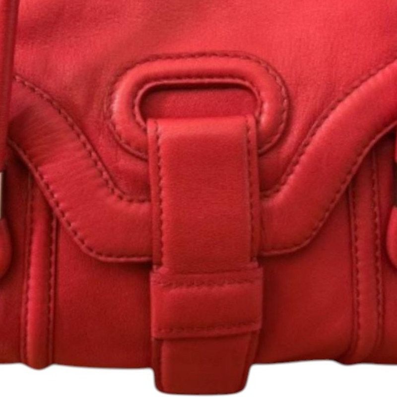 NBDN Nobrandedon Botkier Red Shoulder Leather Tote Bag Size ONE SIZE - 7 Thumbnail