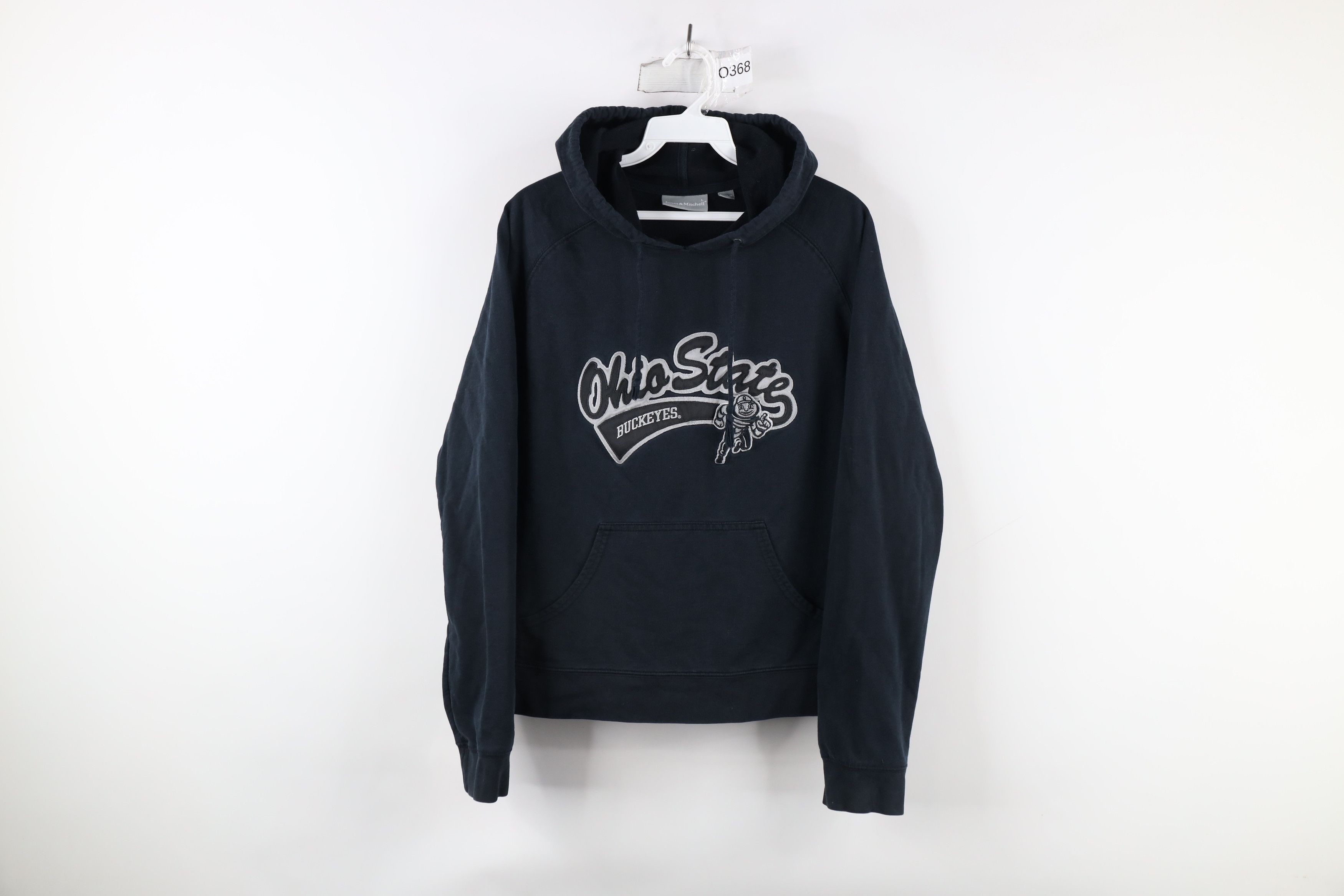 Vintage Vintage 90s Out Script Ohio State University Hoodie Black Size L / US 10 / IT 46 - 1 Thumbnail