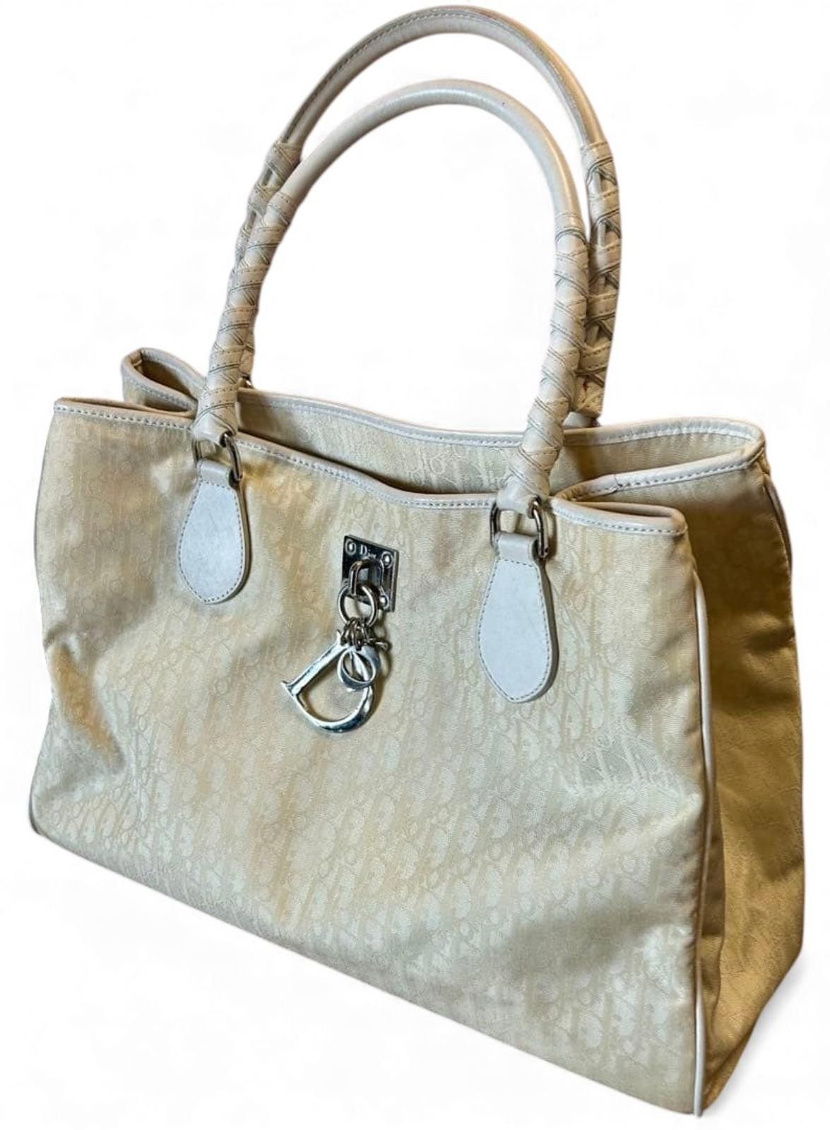 Dior Dior - Beige Monogram Tote Handbag Size ONE SIZE - 2 Thumbnail
