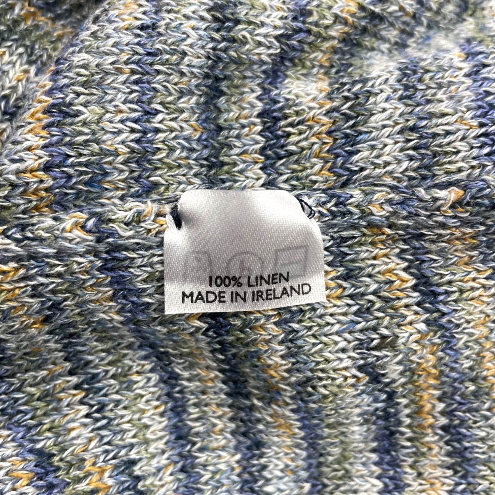 Vintage Bullock & Jones Sweater Men's 2XL Linen Knit Crewneck Striped Gray/Blue Ireland Vintage No Size US XXL / EU 58 / 5 - 4 Thumbnail