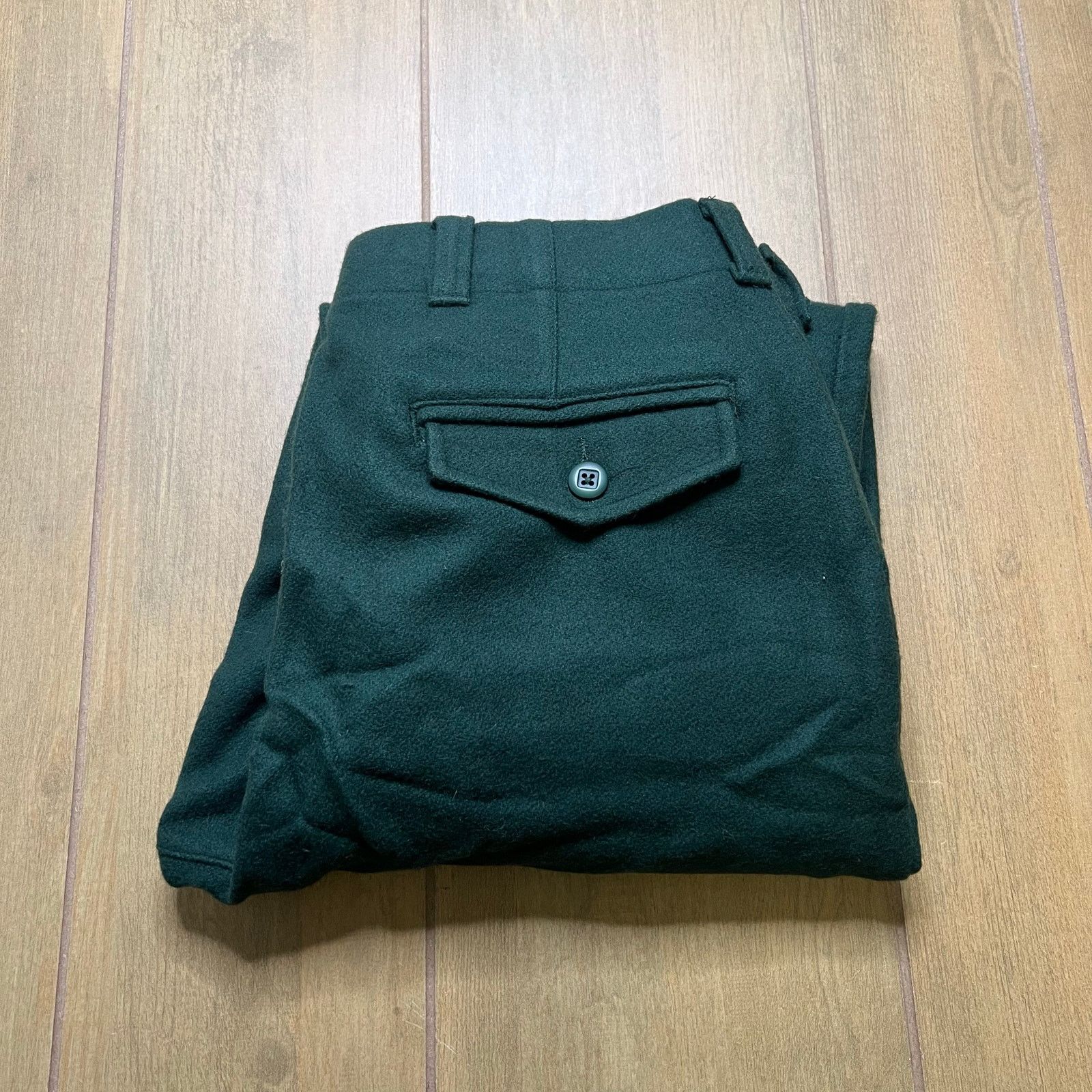 Vintage Vintage 80s Wool Pants Size 34x34 Trousers Rare Green Size US 34 / EU 50 - 11 Thumbnail