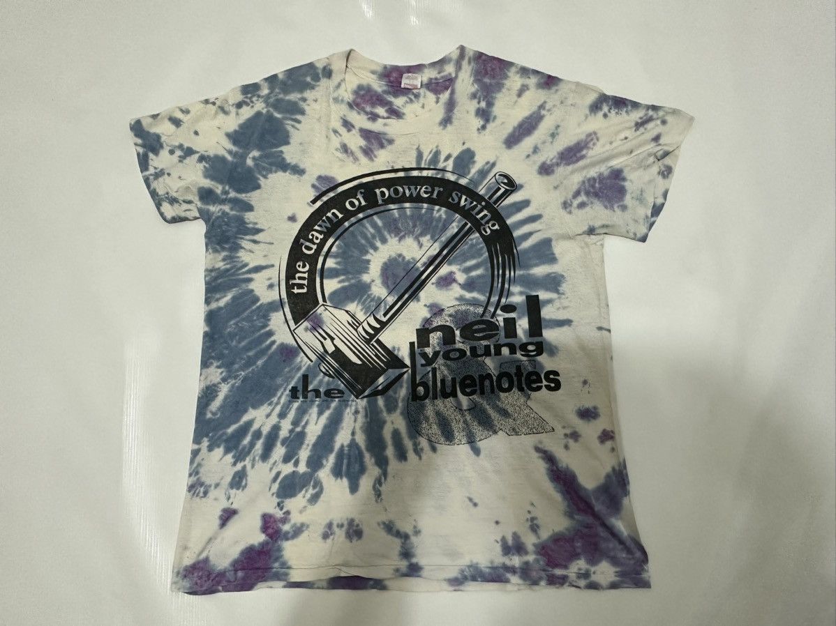 Band Tees Vintage 80’s Neil Young & The Bluenotes Band Tour TShirt Size US L / EU 52-54 / 3 - 3 Thumbnail