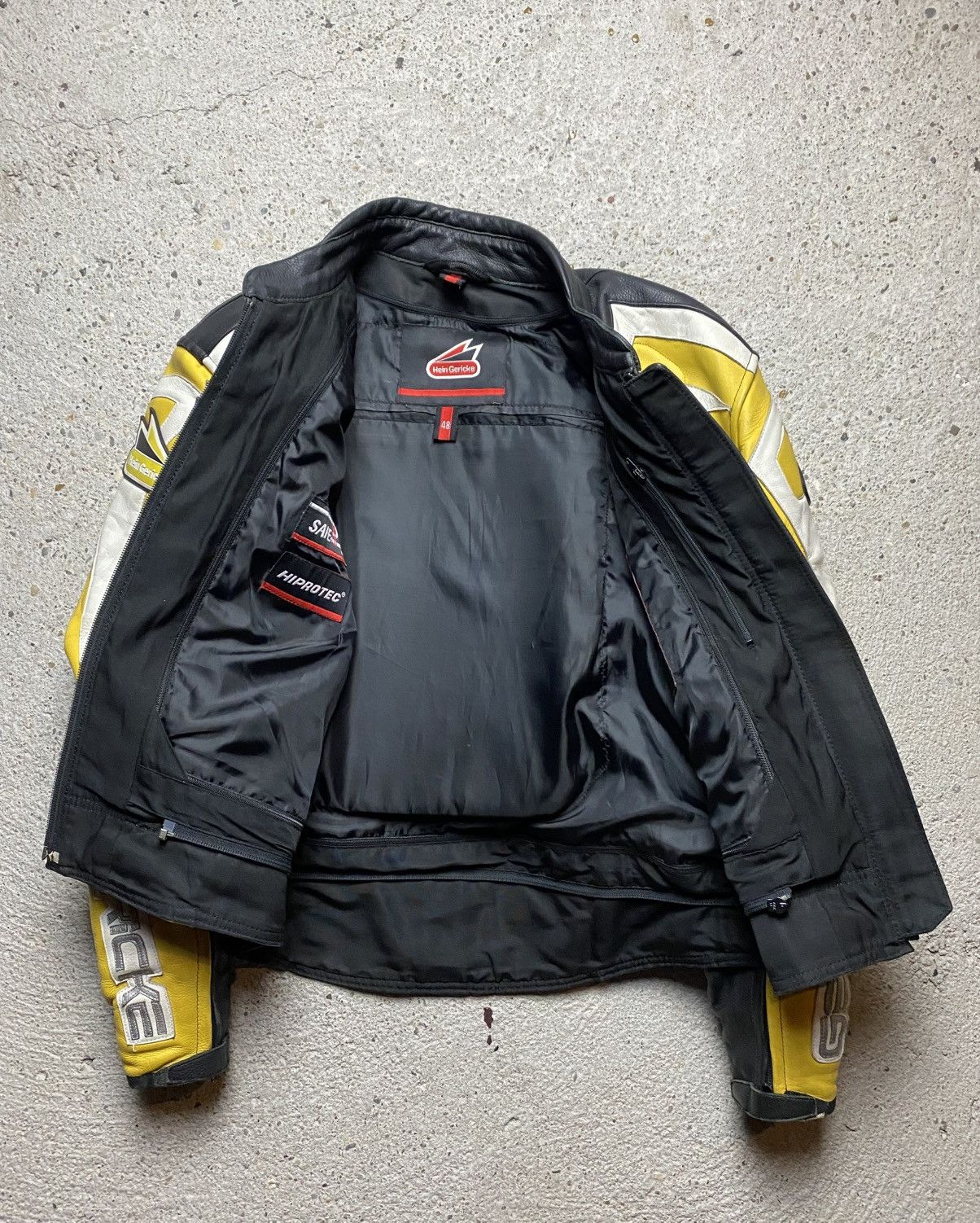 Hein Gericke Hein hericke vintage motorcycle leather jacket y2k yellow Size US M / EU 48-50 / 2 - 23 Thumbnail