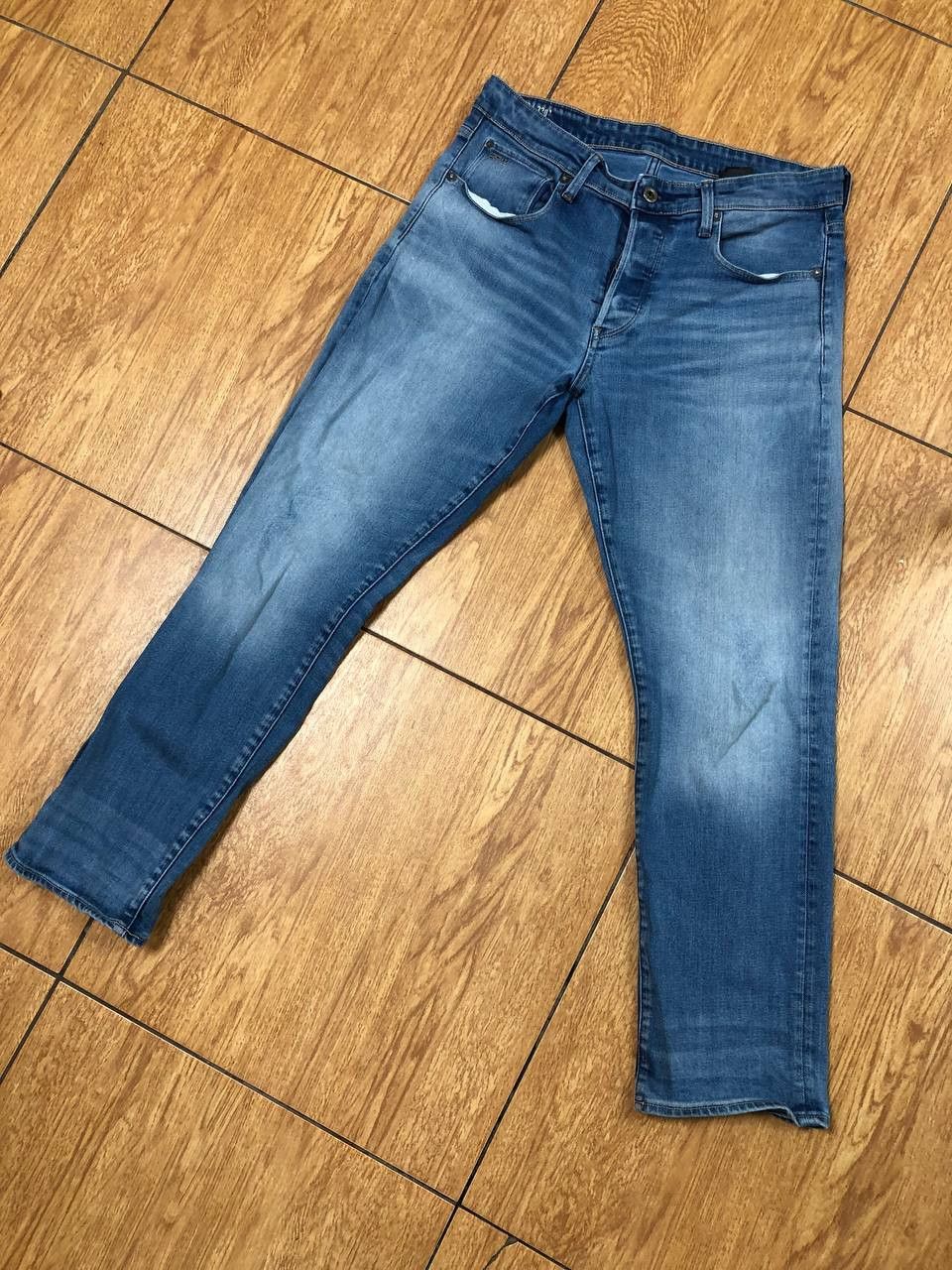G-Star × Japanese Brand Crazy Crash Dirty Baggy Faded Jean Japan Avant Garde Style Size US 32 / EU 48 - 2 Thumbnail