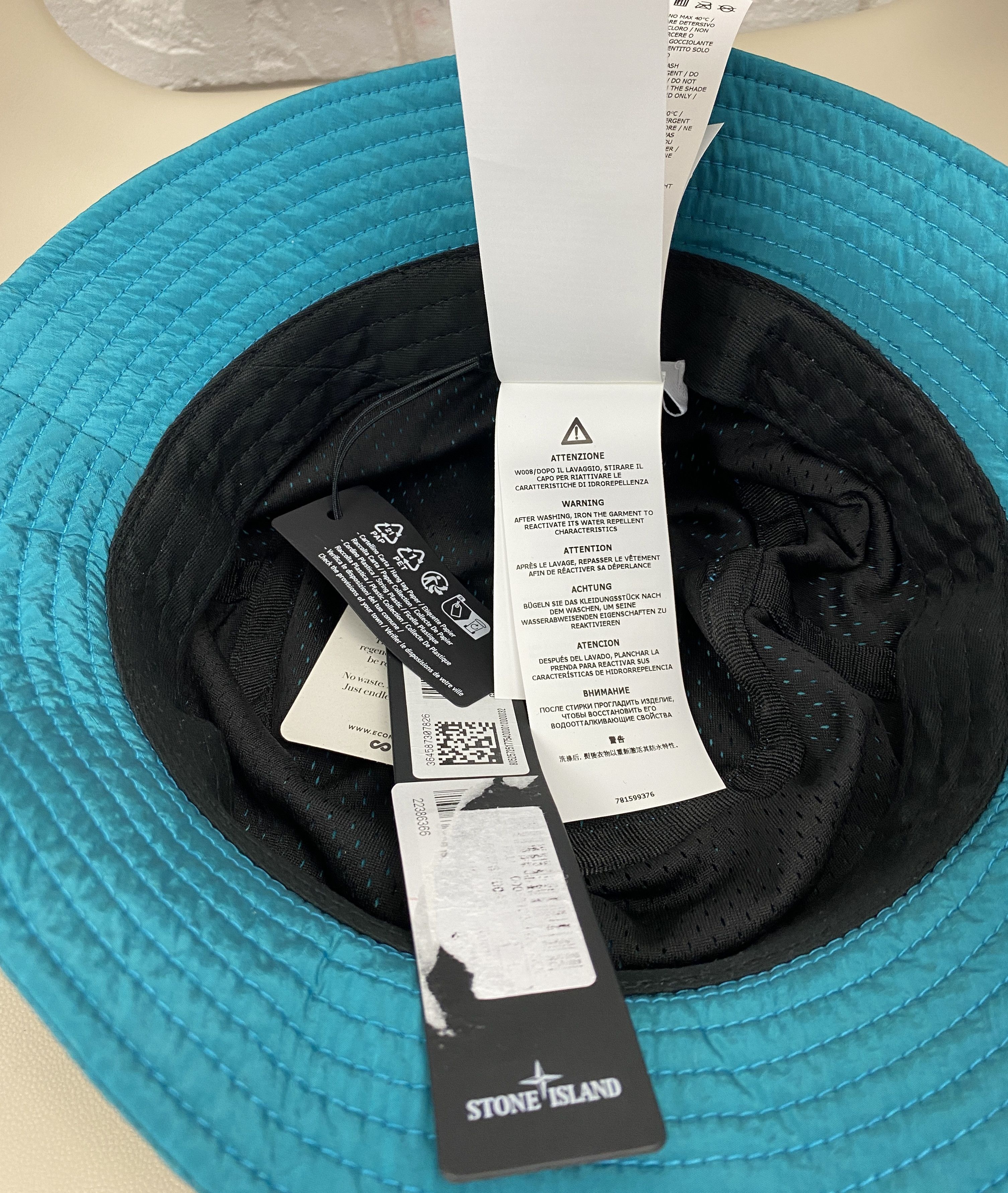 Stone Island BNWT Stone Island Nylon Metal Bucket Hat Cap Logo Size L Size ONE SIZE - 10 Thumbnail