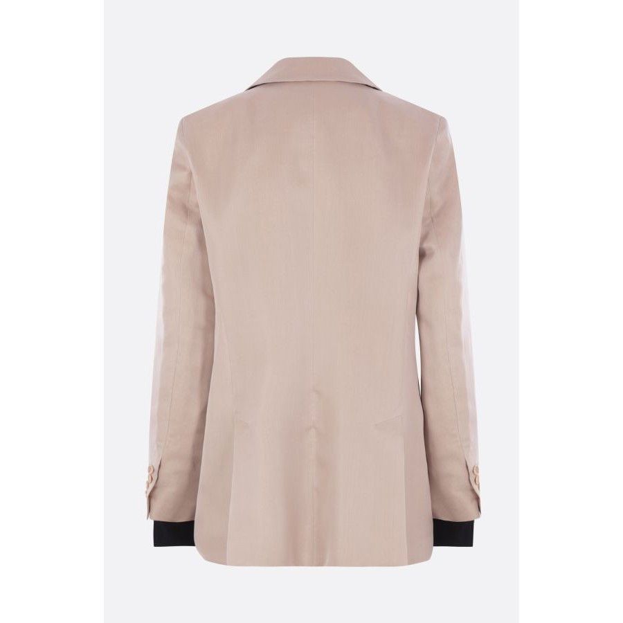 Max Mara MAX MARA Beige Feltro Linen Silk Double Breasted Jacket New Size M / US 6-8 / IT 42-44 - 2 Thumbnail