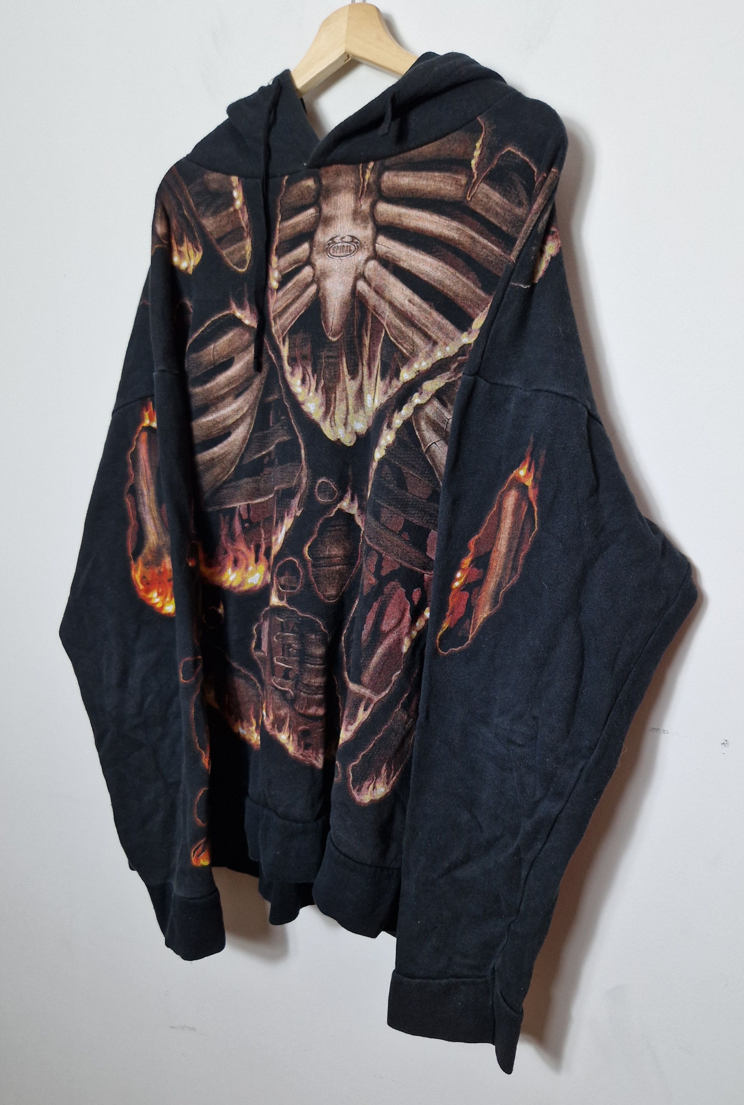 Band Tees × Vintage Spiral skeleton vintage sweatshirt alternative goth punk Size US XXL / EU 58 / 5 - 2 Thumbnail