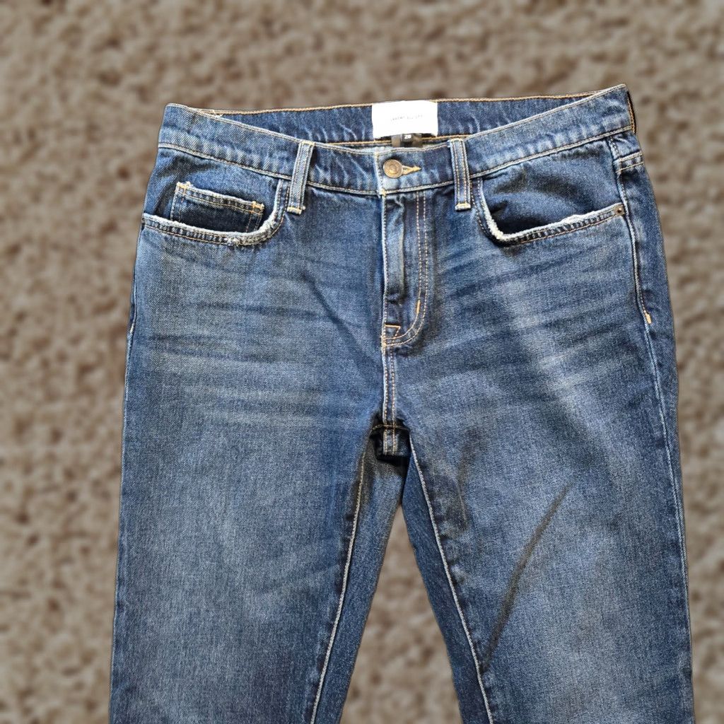 Vintage Current/Elliott Jeans Womens 28 Blue Denim Cropped Capri Cuffed Casual Capsule Jeans Womens 28 Blue Denim Cropped Capri Cuffed Casual Capsule Size 28" / US 6 / IT 42 - 1 Thumbnail