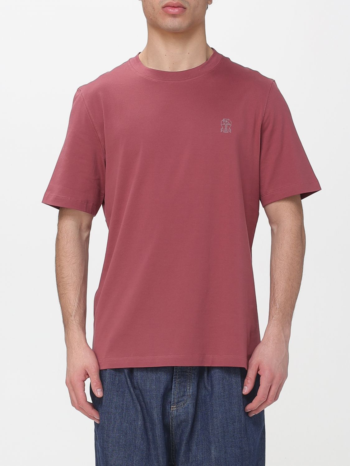 Brunello Cucinelli Brunello Cucinelli T-Shirt Men Coral Size US S / EU 44-46 / 1 - 1 Thumbnail