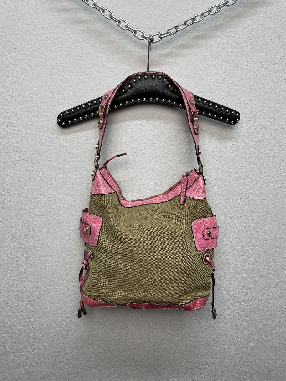 Guess Vintage y2k Guess Baguette Avantgarde Shoulder Bag Hobo Size ONE SIZE - 10 Thumbnail