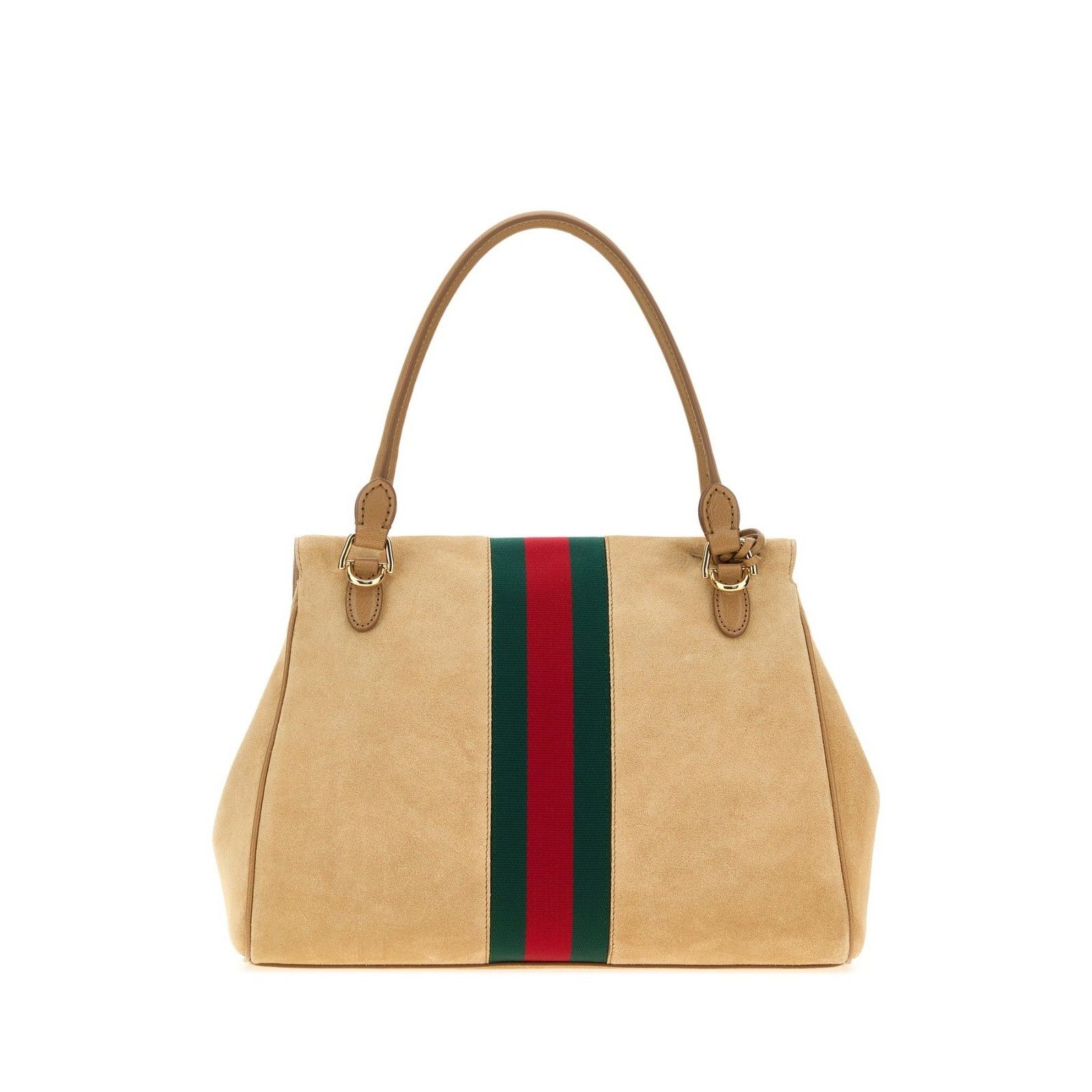 Gucci Gucci Paparazzo Medium $3650 Beige Suede Top Handle Bag New Size ONE SIZE - 3 Thumbnail
