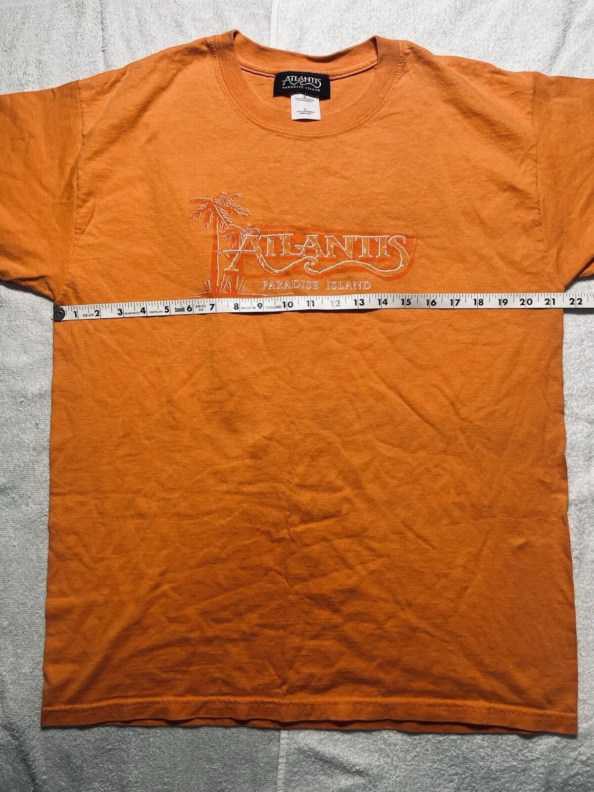 Other Atlantis Paradise Island Orange Graphic T-Shirt Size Large Size US L / EU 52-54 / 3 - 5 Thumbnail