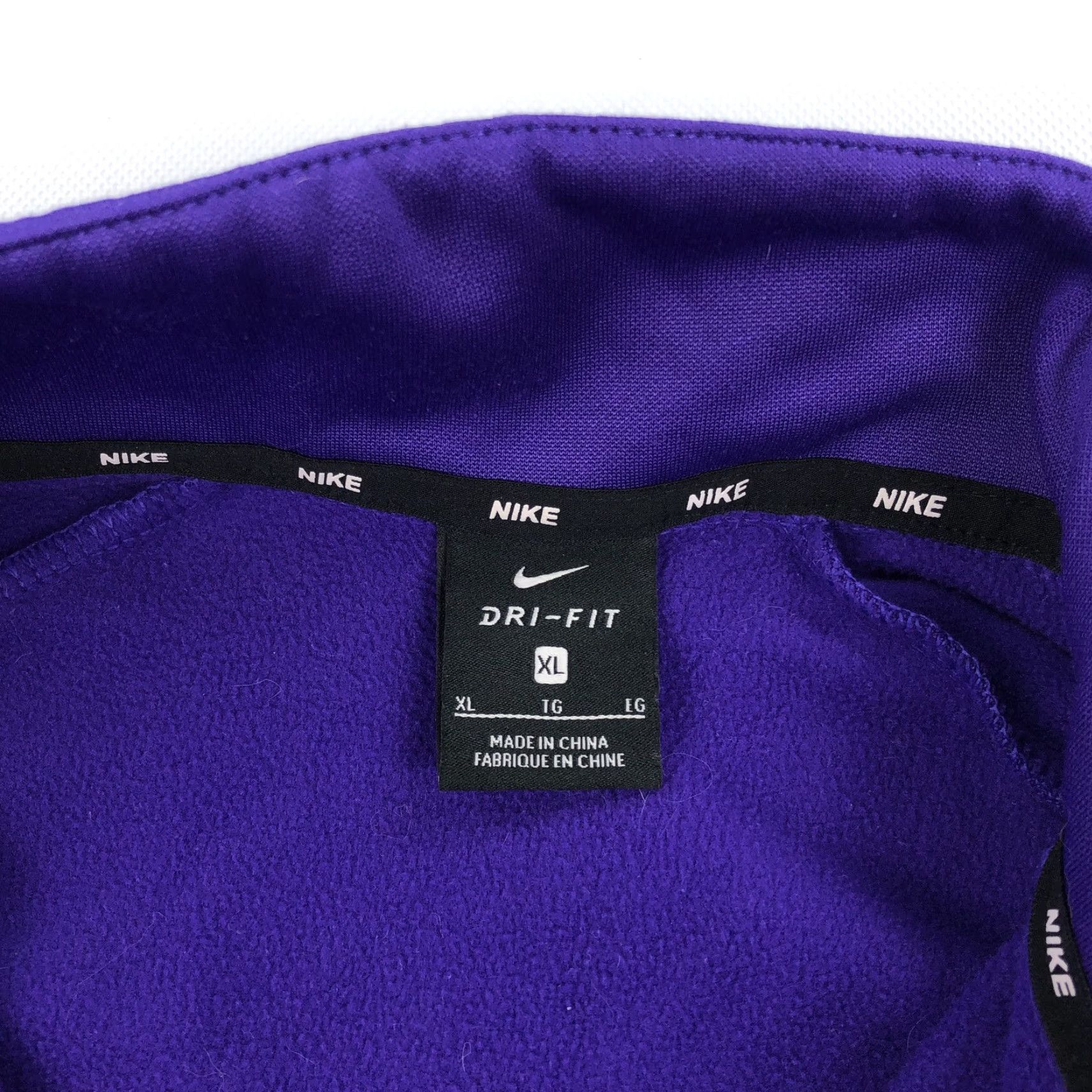 Nike Nike Dri-FIT Men's XL Purple 1/4 Zip Pullover Jacket Activewear Size US XL / EU 56 / 4 - 6 Thumbnail