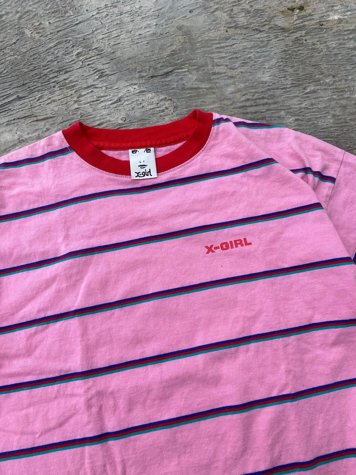 Other X-Girl Striped Heavyweight Boxy T-Shirt Size US M / EU 48-50 / 2 - 2 Thumbnail