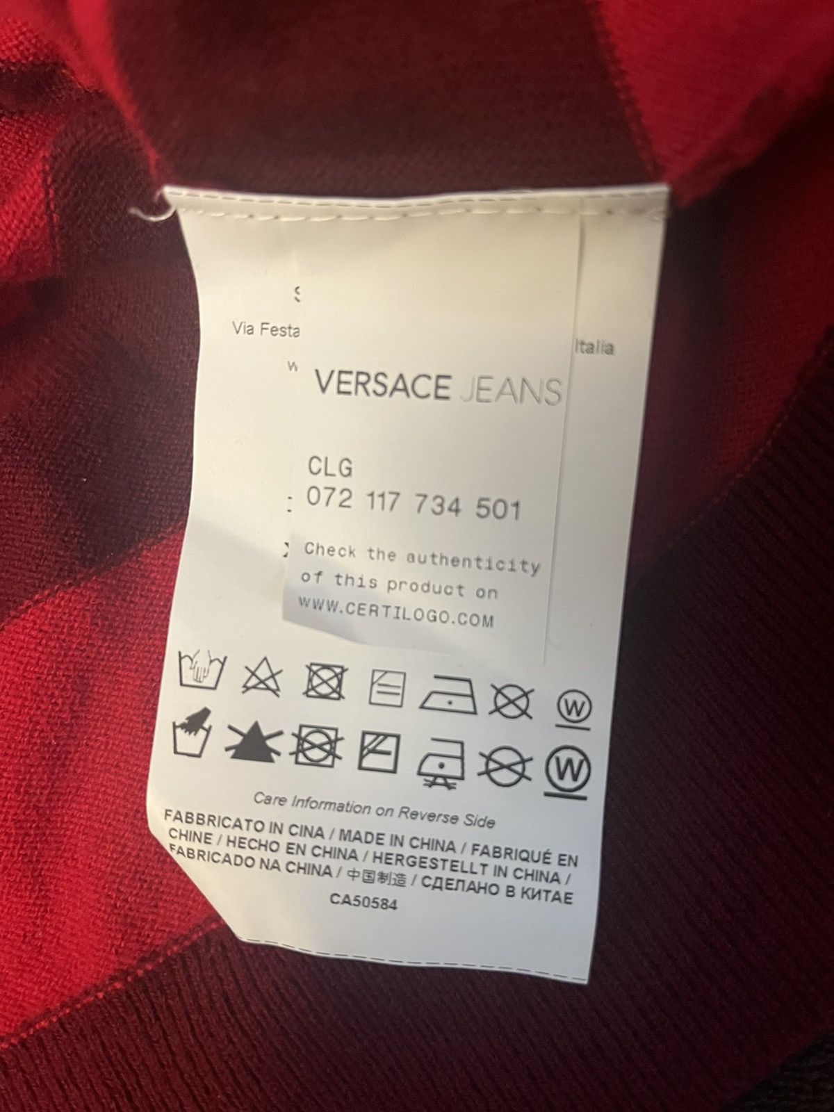 Versace Jeans Couture Versace Jeans Couture Sweater Retail Over $200 XL Size US XL / EU 56 / 4 - 6 Thumbnail