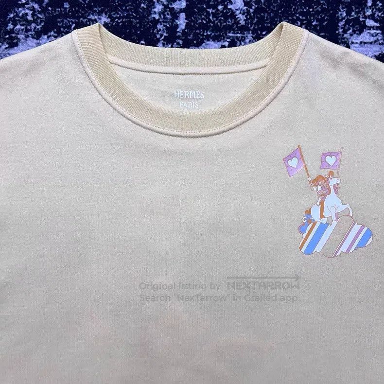 Hermes Hermes Rainbow pony yellow short-sleeve T-shirt, silk knit Size XS / US 0-2 / IT 36-38 - 2 Thumbnail