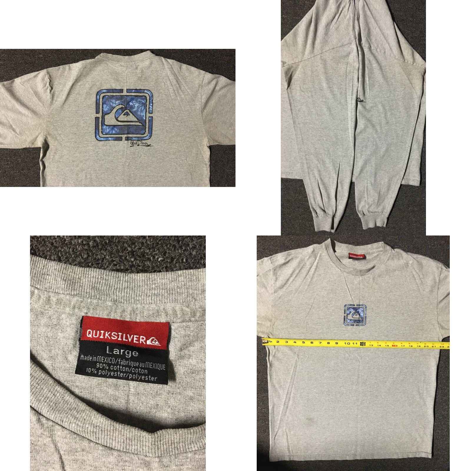 Volcom Vtg 90s Quiksilver Boardriding Faded Shirt L Surf Skate Grunge Vaporwave OP TC Size US L / EU 52-54 / 3 - 8 Thumbnail