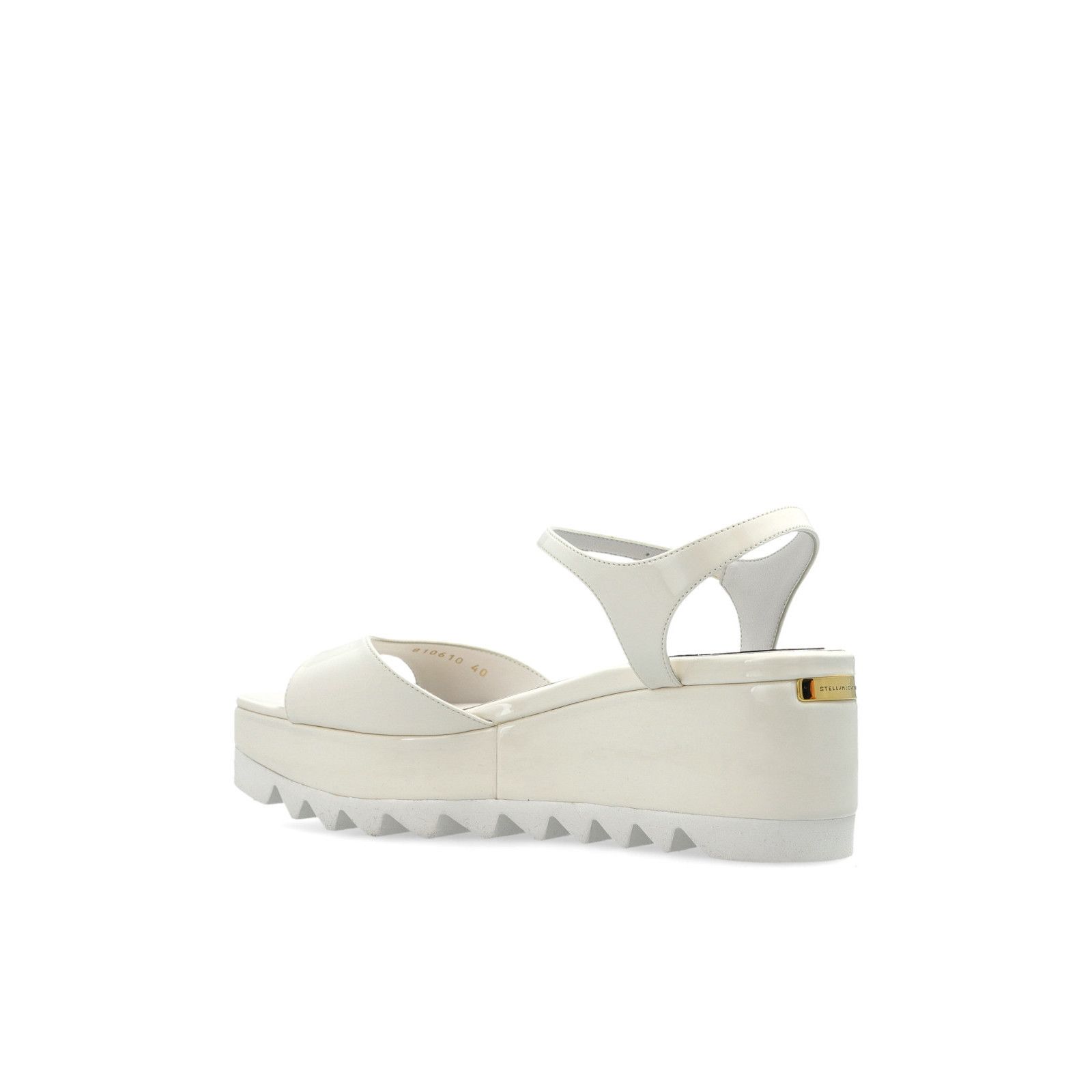Stella McCartney STELLA MCCARTNEY 'Elyse' White Wedge Sandals New & Authentic Size US 7 / IT 37 - 3 Thumbnail