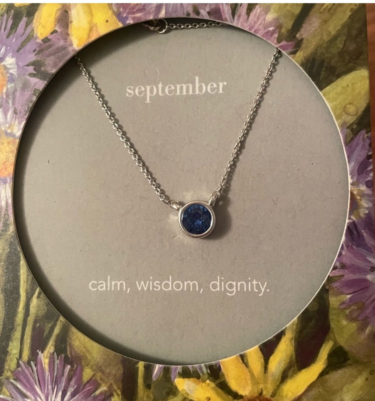 Other Birthstone 16” Necklace Silver Plated Austrian Crystal blue Size ONE SIZE - 7 Thumbnail