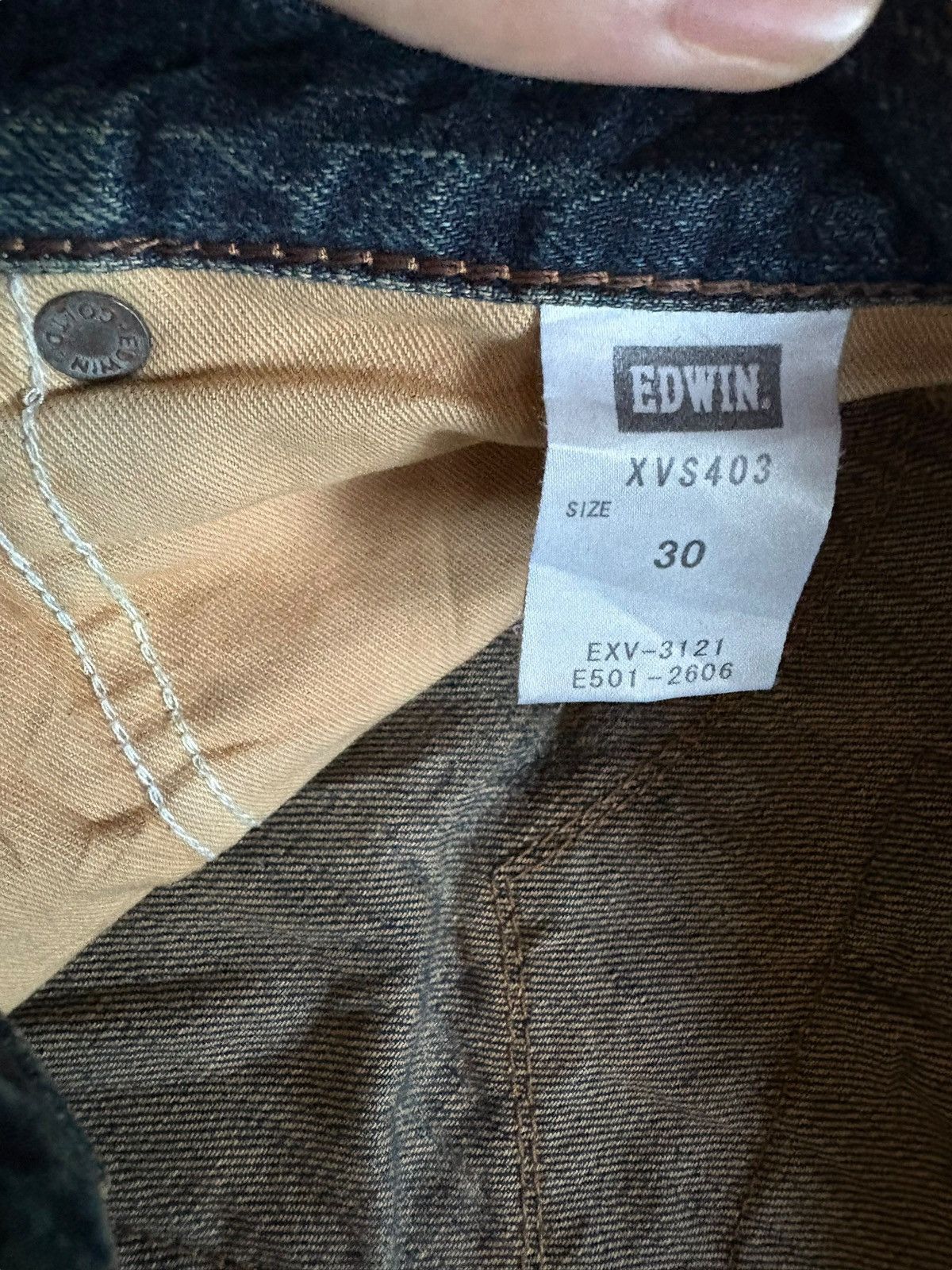 Edwin × Japanese Brand Exclusive Vintage Edwin Japan Rusty Mud Wash Loose Jeans Size US 33 - 10 Thumbnail