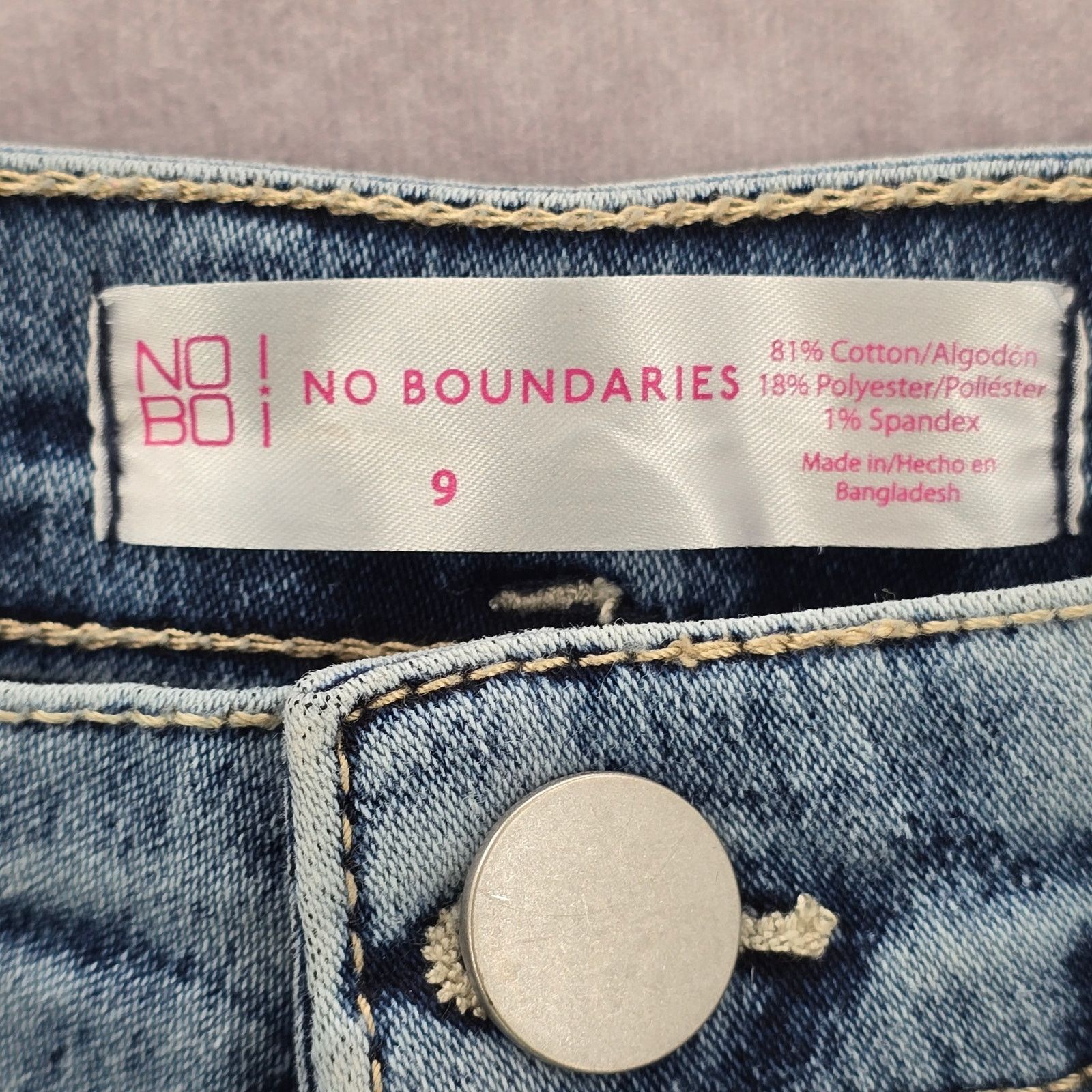 Other No Boundaries Blue Button Jeans Pants Size 9 Size 30" / US 8 / IT 44 - 7 Thumbnail