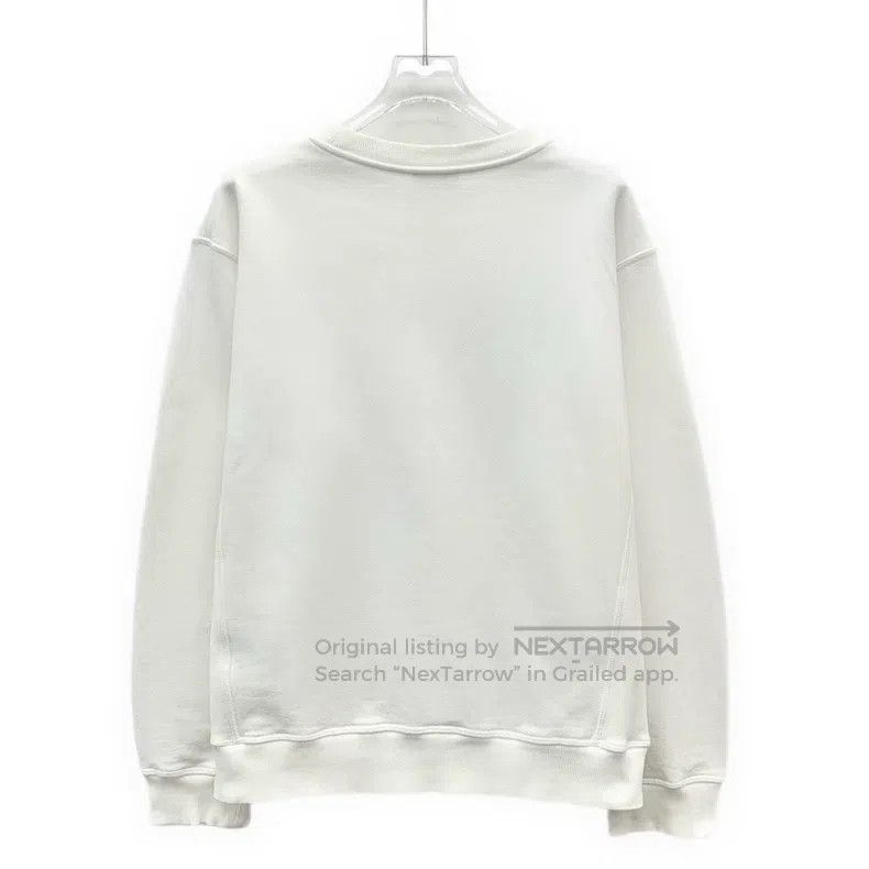 Dior Dior White logo letter printed cotton round-neck long-slee Size US M / EU 48-50 / 2 - 2 Thumbnail