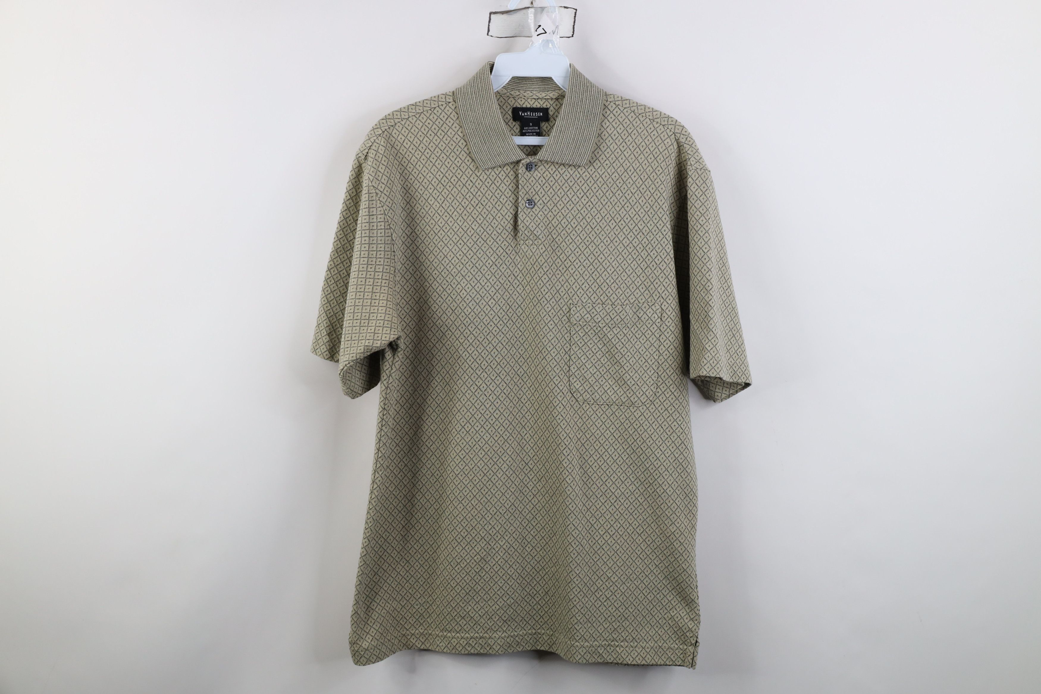 Vintage Vintage 90s Streetwear Argyle Diamond Knit Golf Polo Shirt Size US S / EU 44-46 / 1 - 1 Thumbnail