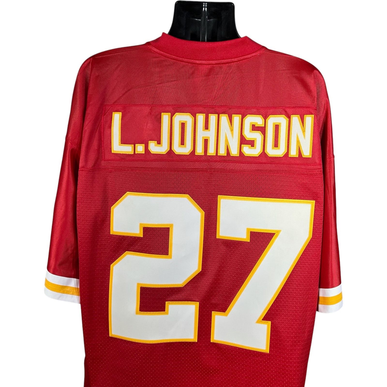 Reebok Vintage NWT Kansas City Chiefs L.Johnson #27 Jersey Mens XXL Size US XXL / EU 58 / 5 - 6 Thumbnail