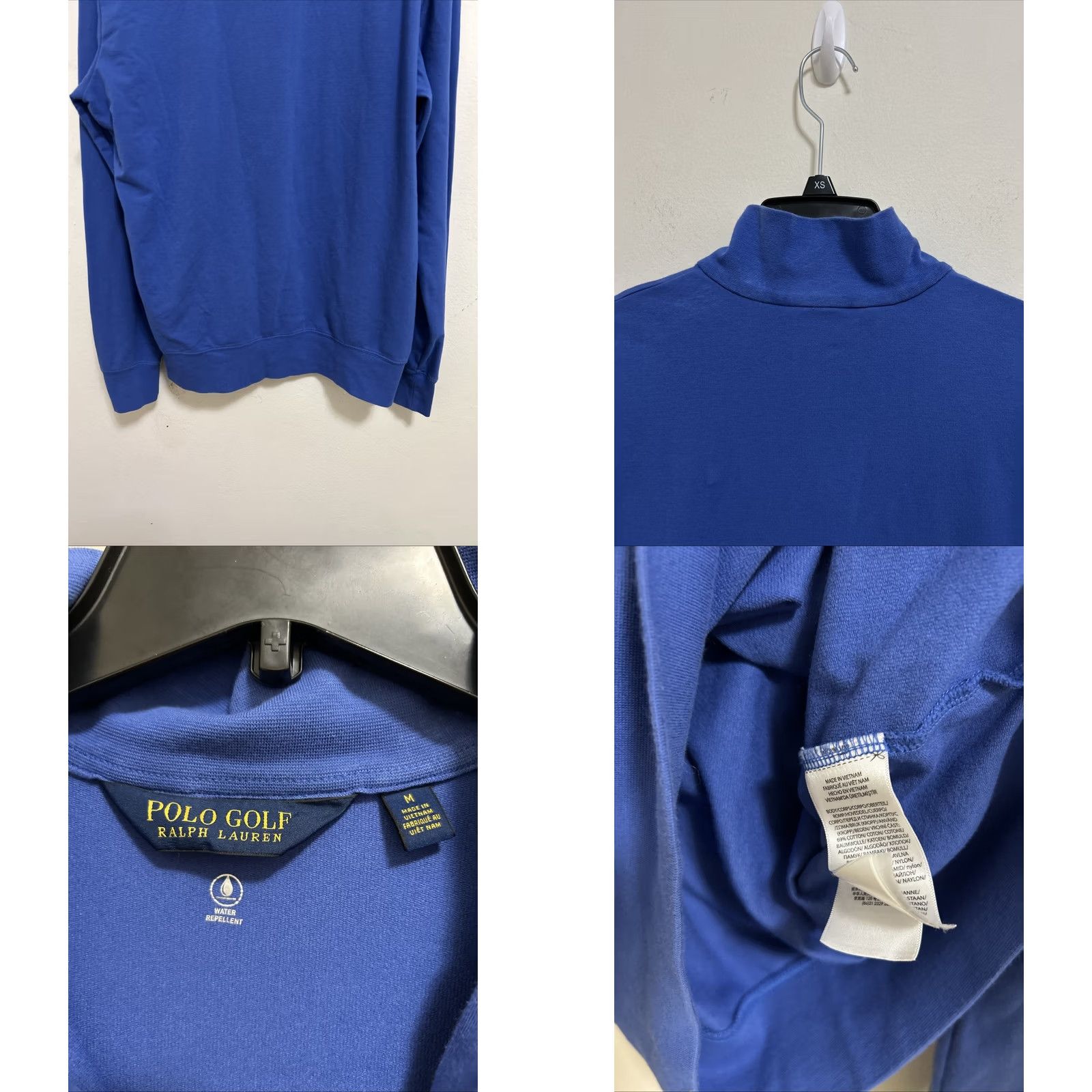 Polo Ralph Lauren Polo Ralph Lauren Sweater Mens M Blue 1/4 Zip Water Repellent Pullover Size US M / EU 48-50 / 2 - 8 Thumbnail