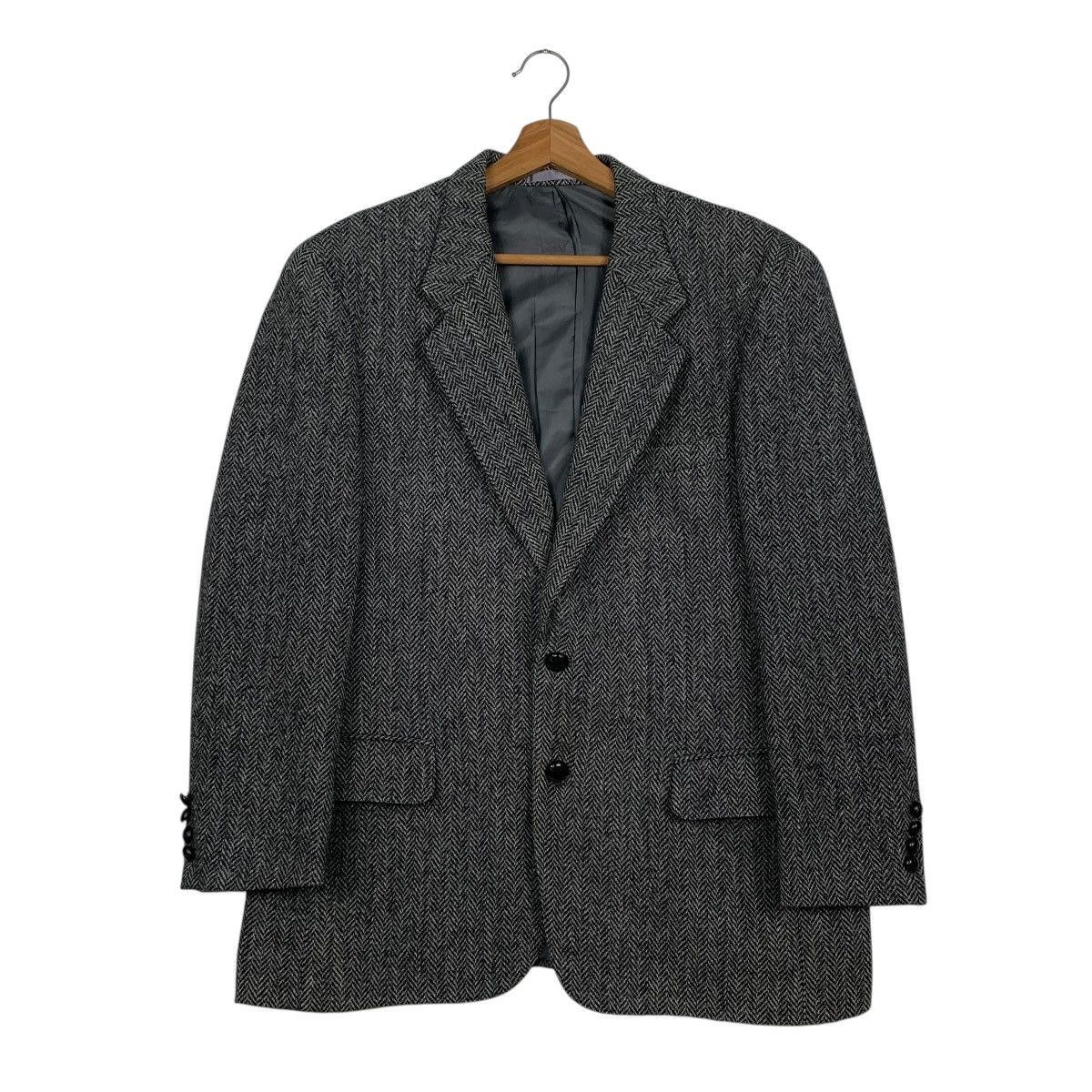 Harris Tweed Harris Tweed Herringbone Wool Casual Jacket Size US L / EU 52-54 / 3 - 1 Thumbnail