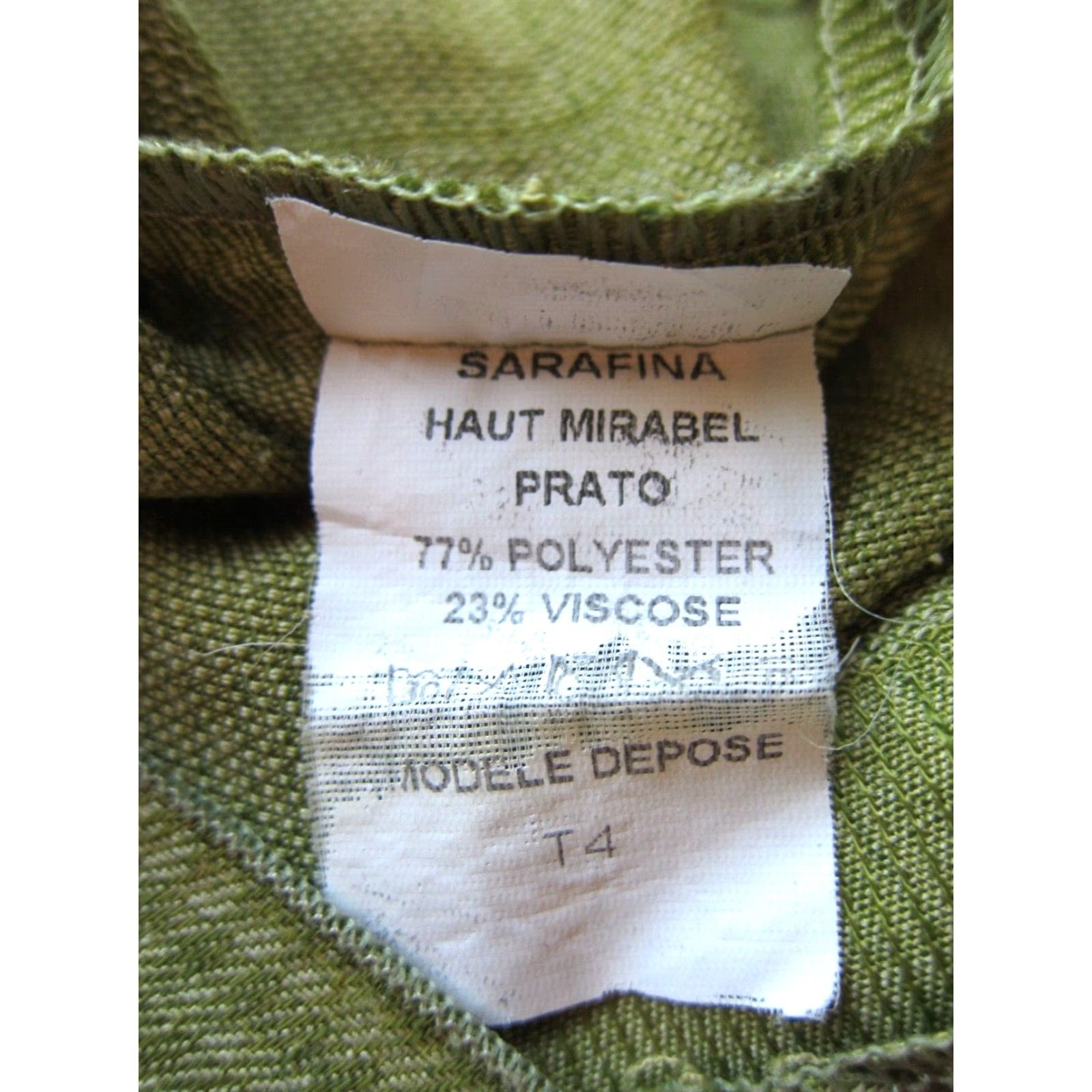Vintage Sarafina Paris Green Plaid Round Neck 3/4 Sleeve Ruffle Tunic Blouse Medium Size M / US 6-8 / IT 42-44 - 4 Thumbnail