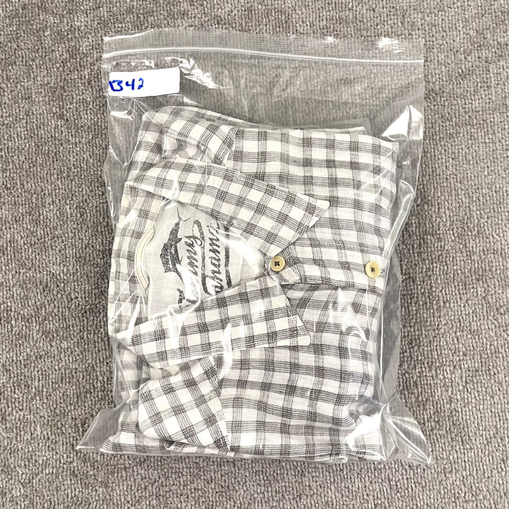 Tommy Bahama TOMMY BAHAMA Shirt Mens XL Plaid Linen Button-Up Casual Summer Multicolor Gray White 100% Linen Shirt Button-Up Tommy Bahama Mens XL Classic Outdoor Size US XL / EU 56 / 4 - 8 Thumbnail