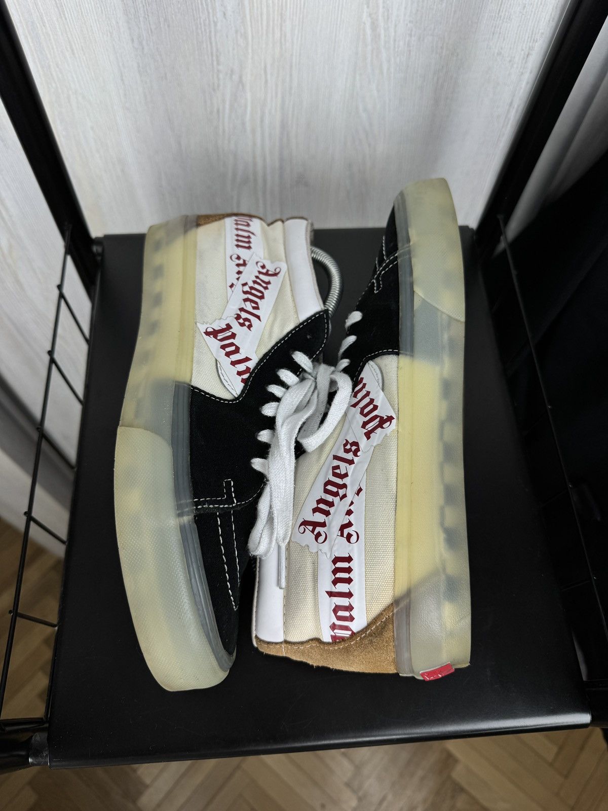 Palm Angels × Vans Vans Vault by Palm Angels Sk8-Mid VLT LX "Black" Sneakers Size US 9.5 / EU 42-43 - 6 Thumbnail