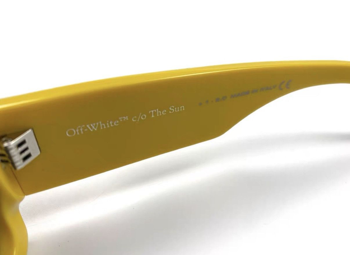 Off-White Off-White Arrow Logo Yellow Sunglasses J31 Size ONE SIZE - 4 Thumbnail