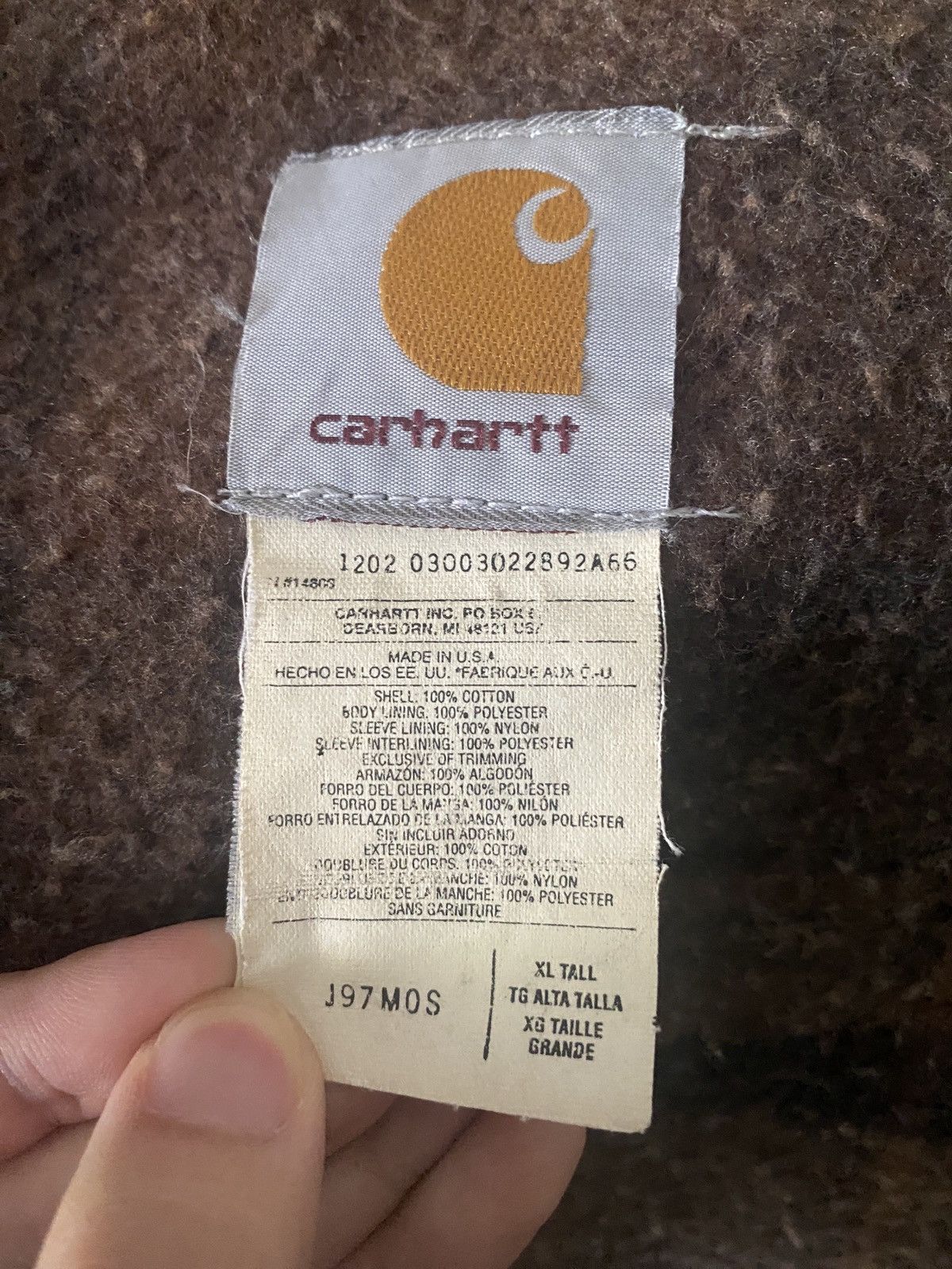 Carhartt Vintage Carhartt J97 MOS Detroit Work Jacket Size US XL / EU 56 / 4 - 5 Thumbnail