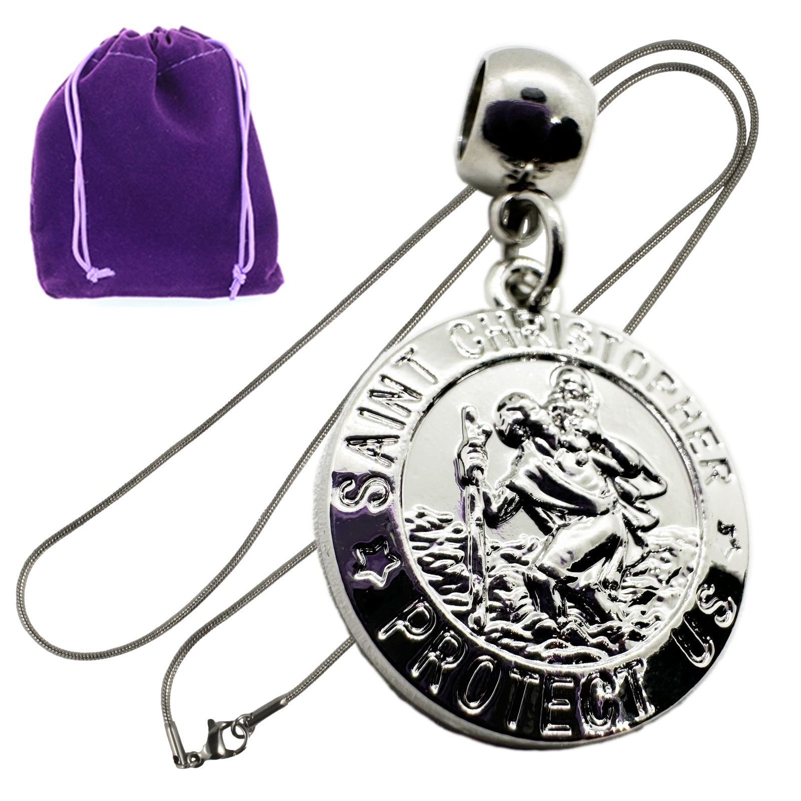 & Other Stories St Christopher Necklace Pendant Jewelry Size ONE SIZE - 1 Thumbnail