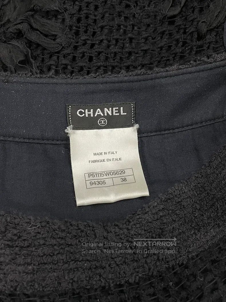 Chanel Chanel Black camelia embroidered woven lace-up suspender d Size XS / US 0-2 / IT 36-38 - 7 Thumbnail