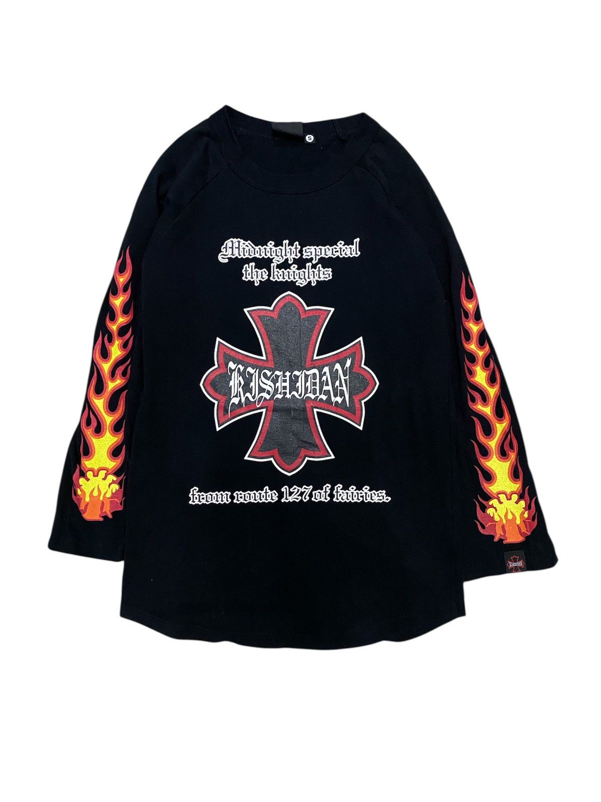 A&G Rock 1990s Kishidane Japan Fire Flame rock shirt Size S / US 4 / IT 40 - 1 Thumbnail