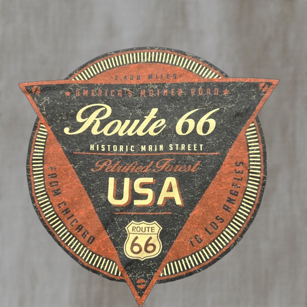 Route 66 VINTAGE Route 66 Shirt Adult 2XL Blue Logo Tee Short Sleeve Mens Size US XXL / EU 58 / 5 - 1 Thumbnail
