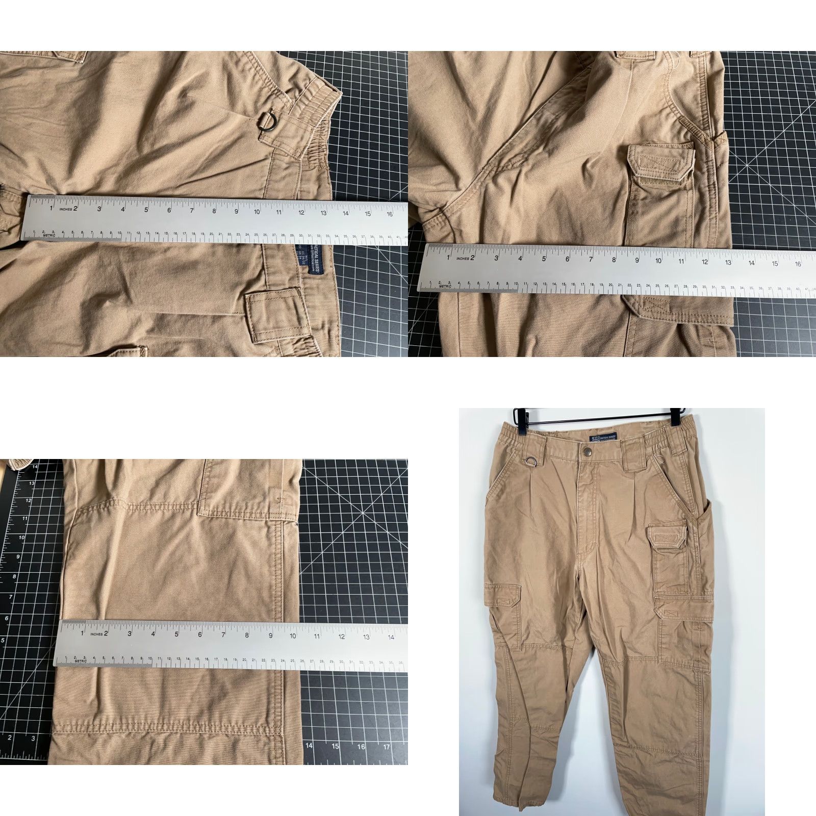 Vintage 5.11 Tactical Canvas Cargo Pants Men 34 x 32 Brown 74251 Work Casual Pockets Elastic Waist Straight Inseam 30 Old Size US 30 / EU 46 - 8 Thumbnail
