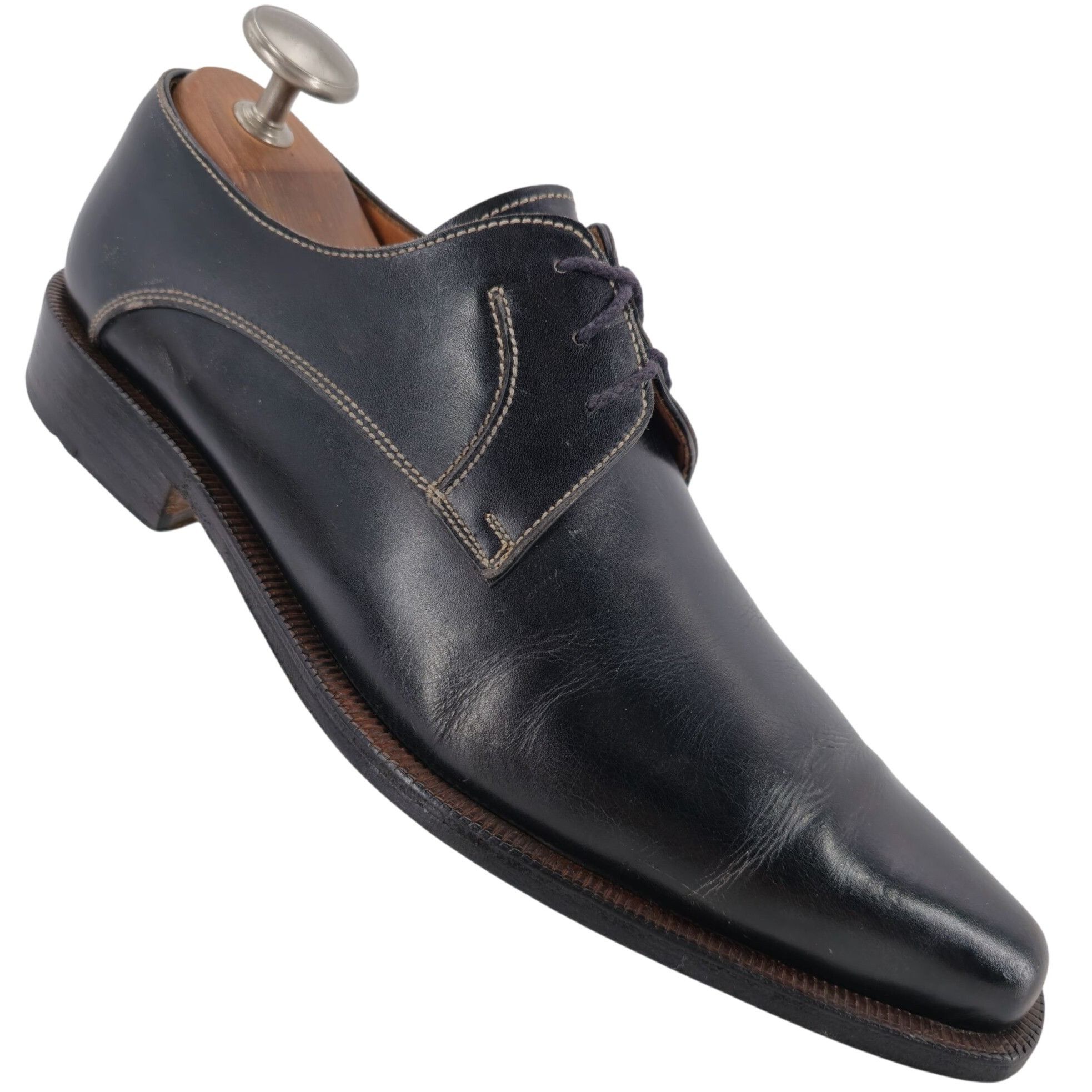 Other Vintage Italian McDowell Men 9.5D /8.5UK Black Leather Derby Size US 9.5 / EU 42-43 - 1 Thumbnail