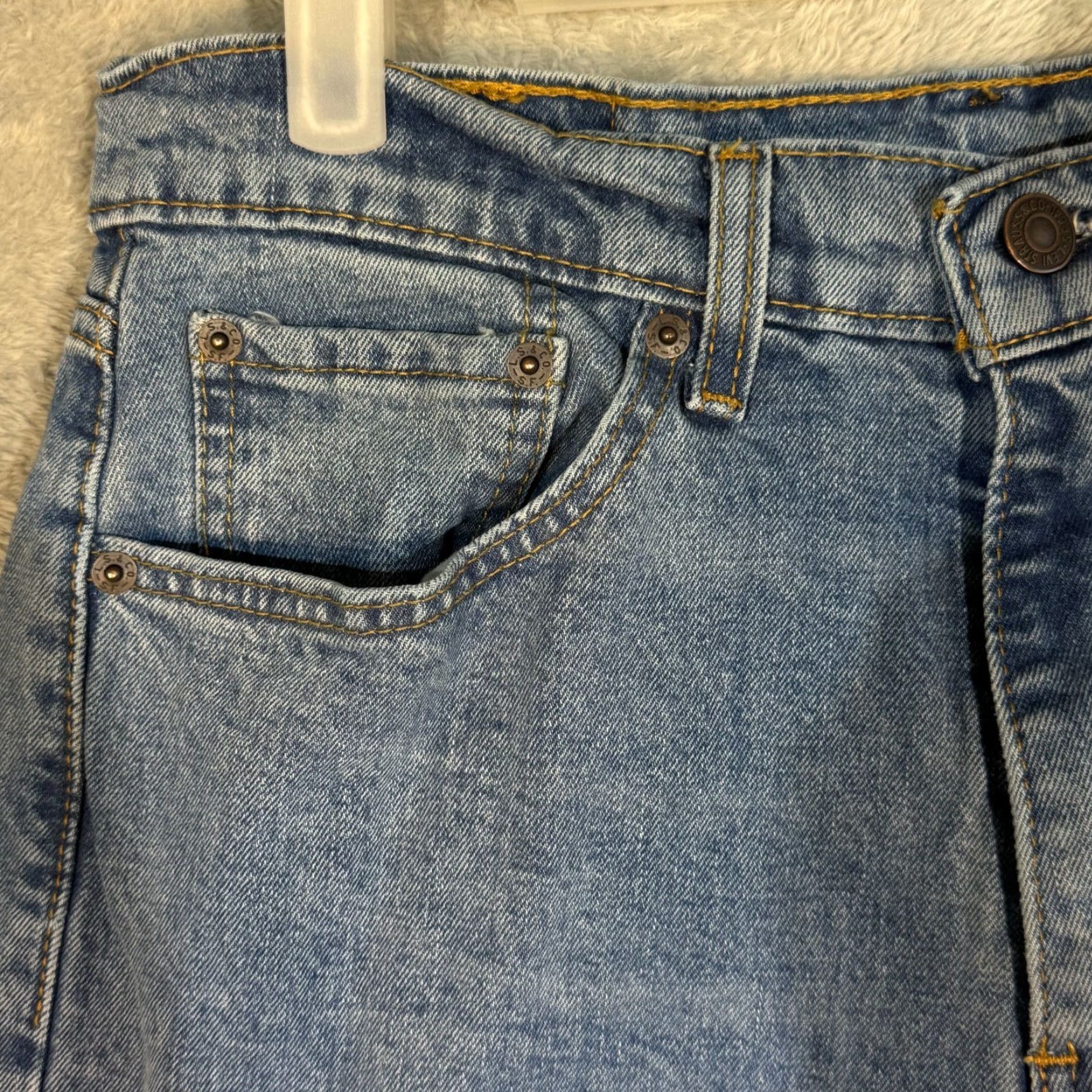 Levi's VINTAGE Levi’s 505 Men’s Jeans 32 x 30 Denim Blue Mid-Rise Straight Leg Jeans 505 Mens Regular Blue Denimpants Size US 32 / EU 48 - 3 Thumbnail