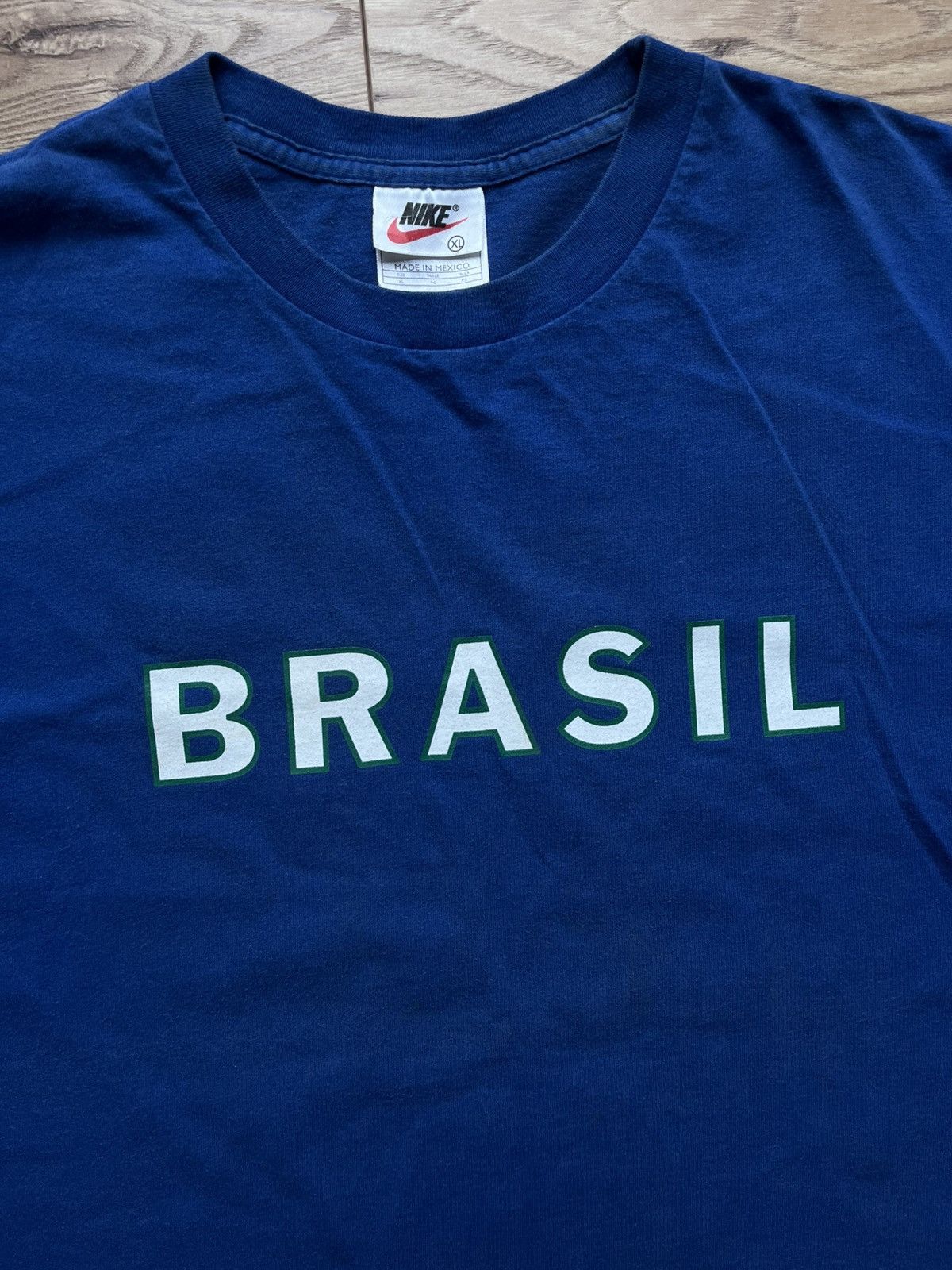Nike 90’s NIKE JUST DO IT BIG LOGO BRASIL SPELLOUT SWOOSH Y2K TEE Size US XL / EU 56 / 4 - 3 Thumbnail